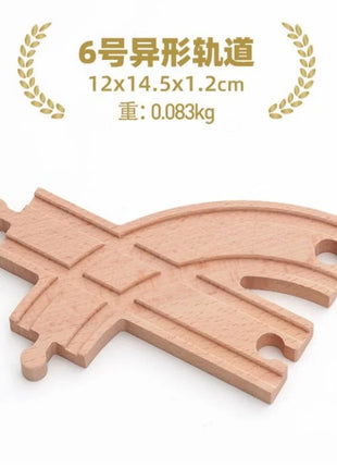 NUOVA binario ferroviario in legno tutti i tipi biforcazione biforcazione binario in legno di faggio accessori adatti per binari in legno Thomos giocattolo - riparo82