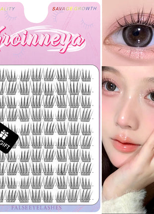 GROINNEYA DIY Lashes Extension Kit Cute Cat Paw False Eyelashes for Enlarged Eyes Korean Actress Natural Make Up - Riparo82