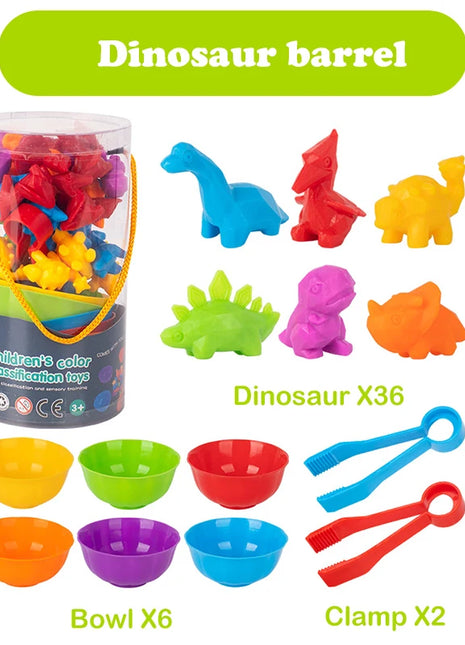 Serie di animali giocattoli per l'educazione precoce dei bambini Giocattoli Montessori sussidi didattici giocattoli di classificazione cognitiva per la famiglia - riparo82