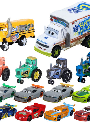 Disney Pixar Cars 2 3 Pressofuso in metallo Veicolo Saetta McQueen Mater Jackson Storm Miss Fritter Auto Giocattolo Giocattoli per bambini Regali di Natale - riparo82