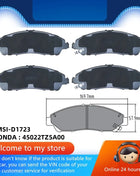 Per Honda RIDGELINE (2a generazione) Honda Pilot (3a generazione) Pastiglia freno anteriore 45022TZ5A00/Parti auto -04035