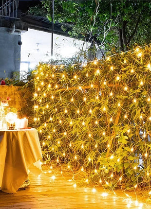 1.5M-18M LED Net Mesh Fata Luci Stringa Tenda Ghirlanda Esterna Impermeabile Per Albero Di Natale Festa Giardino Decorazione di Nozze