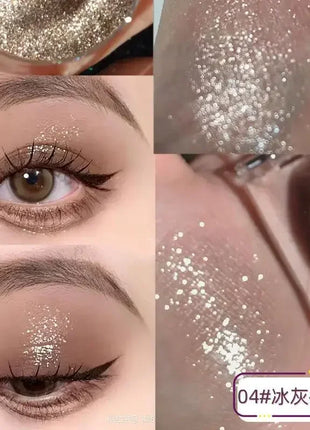 Hot Monochrome Eyeshadows Cowherd Weaver Girl Pearlescent Fine Glitter Sequins Cement Matte Student Eye Shadow Palette Wholesale - Riparo82