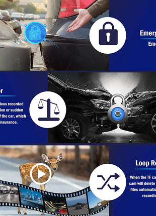 Dash Cam For Cars 4k Dual Camera Wifi Dashcam 24h Parking Monitor Front And Rear Dvr Night Vision Kamera Samochodowa Rejestrator - Riparo82
