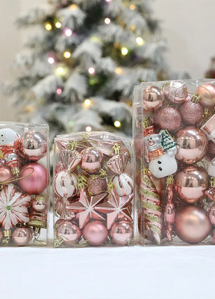 29/20 pezzi palline per albero di Natale ciondolo appeso bastoncino di zucchero pigna ornamento set decorazione della casa di Natale 2024 Navidad Capodanno - riparo82