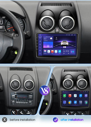 Hizpo 8G+128 AI Voice Car Radio Android Auto Multimedia For Nissan Qashqai J10 2006 2007 2008-2013 Carplay 4G 2din GPS autoradio - Riparo82