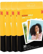 Disponibile 20/80 fogli di carta fotografica Kodak Premium Zink Print 3,5x4,25 pollici compatibile con la fotocamera istantanea Kodak Smile Classic