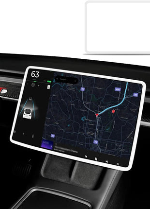 For Tesla Model 3 / Y Silicone Protective Frame Edge Cover Central Control Display Navigation Screen Protector Car Accessories - Riparo82