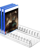 1 PC per PS5 PRO Supporto per disco da gioco in acrilico per espositore per organizer per dischi da gioco