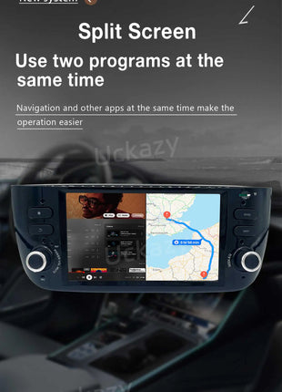 1 Din Android 14 Car Radio For Fiat/Linea/Punto evo 2012-2015 Multimedia Screen GPS Navigation Stereo Audio Head Unit Carplay 4G - Riparo82