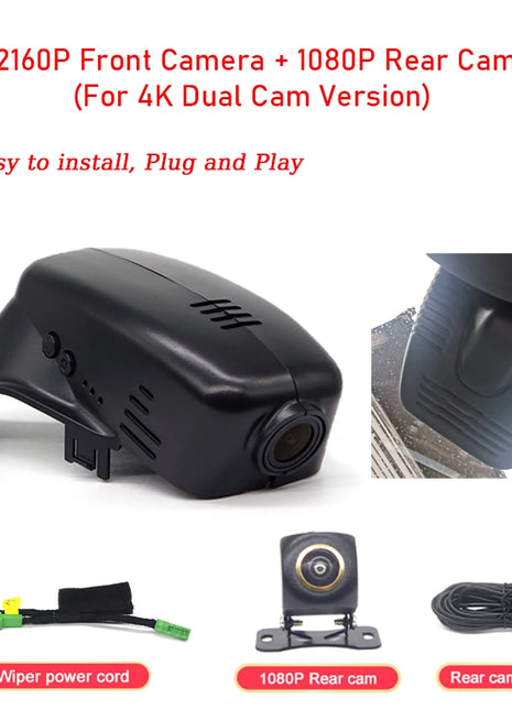 Dash Cam 4K For Volvo XC70 V70 V60 S60 S60L S80L 2011-2017 Car DVR Dashcam Camera Video Recorder,Car Accessories - Riparo82