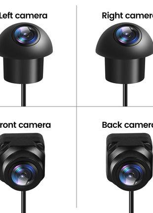Car 360° Panoramic Right+Left+Front+Rear View Camera System 1080P UHD Bird View With Night Vision Camera For Android Auto Radio - Riparo82