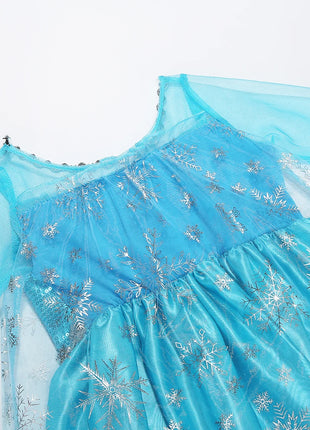 Disney Frozen Elsa Regina delle nevi Abito da principessa Costume da ragazza Halloween Bambini Gioco di ruolo Carnevale Bambini Compleanno Abito da festa