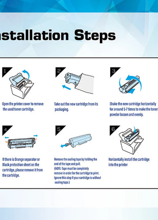 Qualicom 48A 44A CF248A CF244A Compatible TONER Cartridge for HP LaserJet Pro M15a M15w M16a M16w MFP M28a M28w M29w M29A - Riparo82