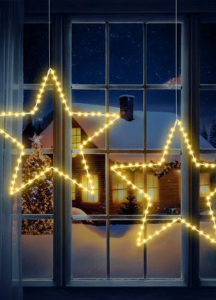 Confezione da 1/3 luci natalizie a stella in ferro a LED alimentate a batteria con telecomando 8 modalità lampade per la decorazione natalizia all'aperto per interni domestici