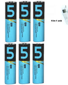Batteria AA da 6 pezzi con cavo USB tipo C Batteria ricaricabile agli ioni di litio, batteria AA da 1,5 V, batteria AA da 2200 mWh - riparo82