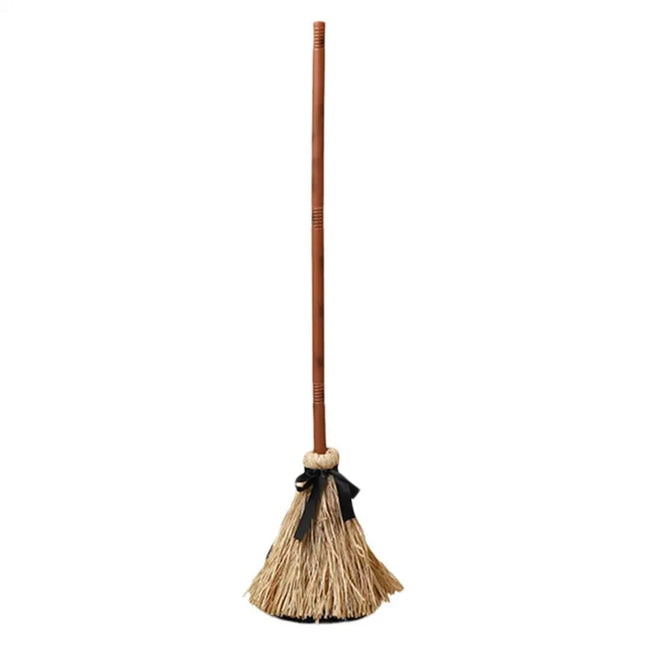 Floating Witch Broom Halloween Holiday Party Decoration Props Haunted Animation Dance Broom Home Decorations