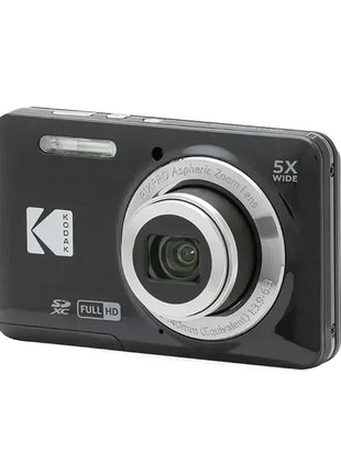 KODAK PIXPRO FZ55-RD Fotocamera digitale da 16 MP Zoom ottico 5X 28 mm Grandangolo 1080P Video Full HD Telecamera per vlogging LCD da 2,7"