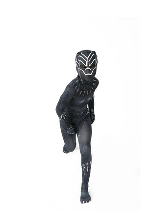 Marvel Black Panther Costume Bambini Bambino Supereroe Black Panther Cosplay Tuta Tuta Costumi di Carnevale di Halloween