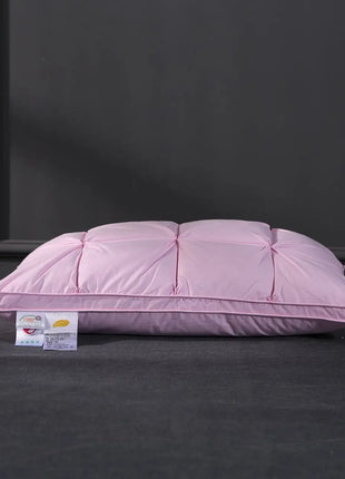 Soft Pillows White Goose Down Feather Pillows for Sleeping Neck Protection Bed Pillows with 100% Cotton Cover - Riparo82