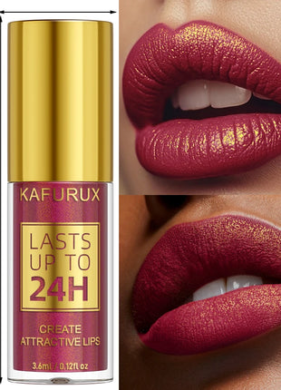 14 Colors Glitter Metallic Lip Glaze Shiny Long Lasting Lip Gloss Waterproof Liquid Lipstick Makeup Lip Oil Lip Tint Gifts for W - Riparo82