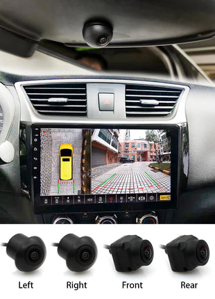 360 Cameras for Car Panoramic Camera 1080P AHD Front /Rear /Left /Right Rear View Cameras System for Android Auto Radio System - Riparo82