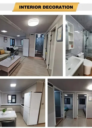 Casa mobile per contenitori Casa modulare prefabbricata espandibile Casa minuscola Soggiorno Cabina per ufficio Custodia prefabbricata impermeabile