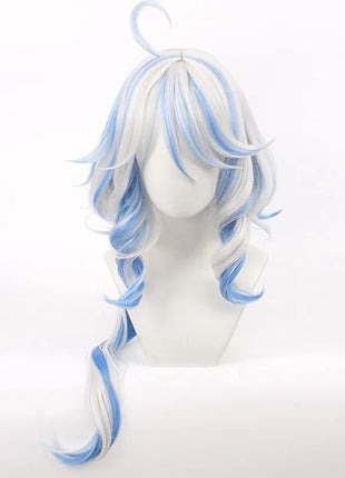 Furina Costume Cosplay Parrucca Capelli Impatto Fontaine Focalors con Cappello Abiti Neri Scarpe Cosplay Tacco Alto per Abiti da Donna