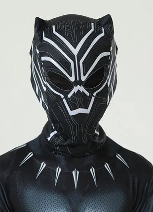 Marvel Black Panther Costume Bambini Bambino Supereroe Black Panther Cosplay Tuta Tuta Costumi di Carnevale di Halloween