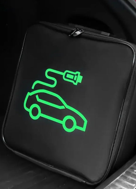 Fireproof EV Car Battery Jumper Cable Bag Electric Vehicles Rechargeable Guns Storage Organizer for Charging Cables Cords Hoses - Riparo82