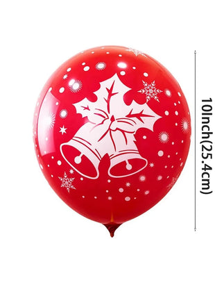 30 pezzi di palloncini natalizi in lattice da 10 pollici palloncini coriandoli rossi verdi dorati per la decorazione della festa di Natale Capodanno 2026 - riparo82