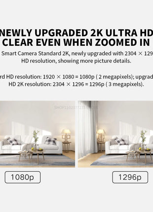 XIAOMI Smart IP Camera Standard Edition 2K HD Infrared Night Vision CCTV Voice Intercom AI Alarm Magnetic Base Home WiFi Videcam - Riparo82