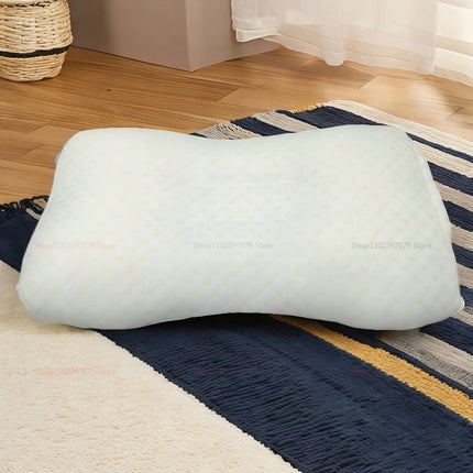 Cervical Orthopedic Neck Pillow for Better Sleep and Neck Support Soybean Fiber SPA Massage Pillow for Home Travel Relaxation
