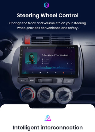 Junsun Wireless CarPlay Android Auto Car Radio for Honda Fit Jazz City 2002 2003 2004-2007 RDS GPS 4G WIFI Multimedia autoradio - Riparo82