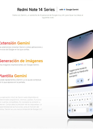 Xiaomi Redmi Note 14 4G NFC helium G99-Ultra 6,67 ''AMOLED screen 120 Hz 108 MP IA camera 5500 mAh battery,Charger Not Included - Riparo82