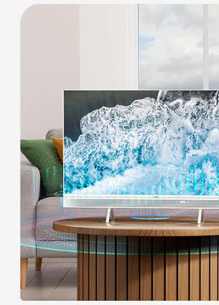 Metz 32Mqe7100Z 32" Hd Qled Google Tv |   Eyecare 3.0, Hdr10, White Design with Handle, Type-C Power, Front Speaker - Riparo82