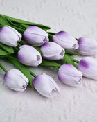 1/5/10/15PCS Tulips Artificial Flowers Real Touch Flowers Tulip Bouquet Decor Fake Tulips Flower for Home Wedding Decorations