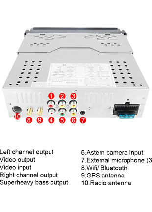 Hikity 2+64G Android Car Radio carplay Autoradio 1Din 7'' Touch Screen Car Multimedia Player GPS Navigation Wifi Auto Bluetooth - Riparo82