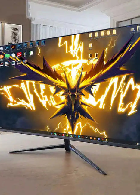 49 - 24 Inch Frameless Curved Screen 144HZ PC Computer  For Home Gaming Inbuild Mic Lcd Screens - Riparo82