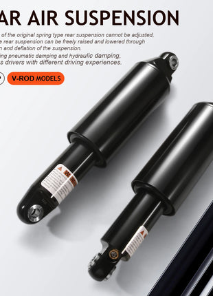 Kit sospensione pneumatica ammortizzatori (ammortizzatore regolabile) per Harley v-rod 2003-2017