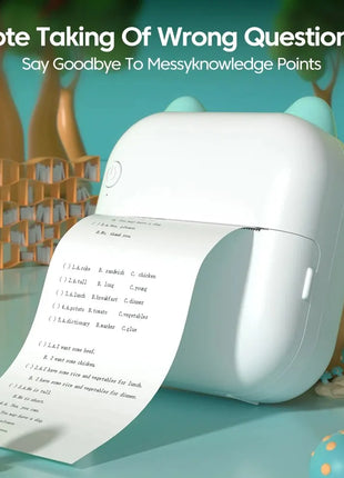 Mini Printer Portable Label Self-adhesive Sticker Color Thermal Paper Wireless Bluetooth Printing For Phones Photo - Riparo82