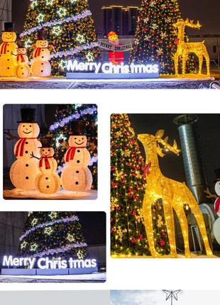 Grande albero di Natale illuminato per esterni 3/4/5/6/10 m cornice centro commerciale hotel decorazione natalizia quadrata