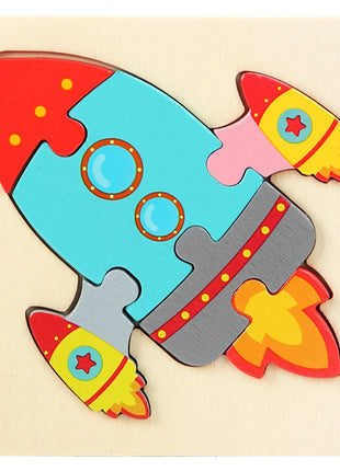 Set di puzzle in legno per bambini Montessori Giochi per bambini per bambini Giocattoli educativi e per l'intelligenza 1 2 3 4 anni - riparo82