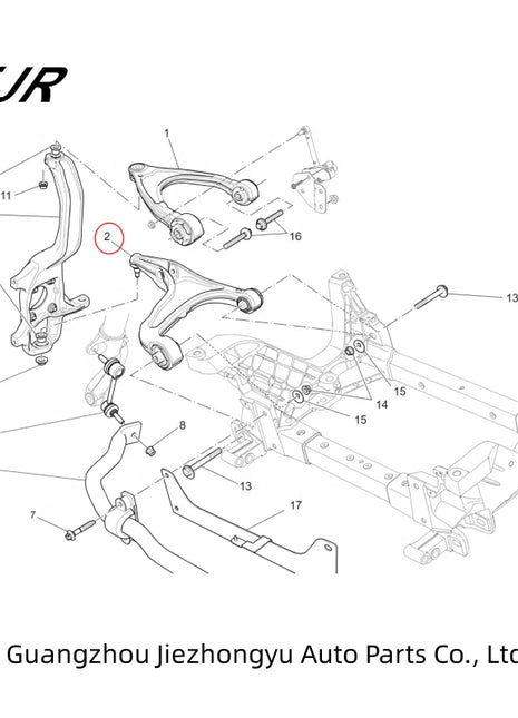 670031992 670031993 670106360 670106362 per Maserati Levante M161 componente sospensione inferiore anteriore braccio oscillante inferiore