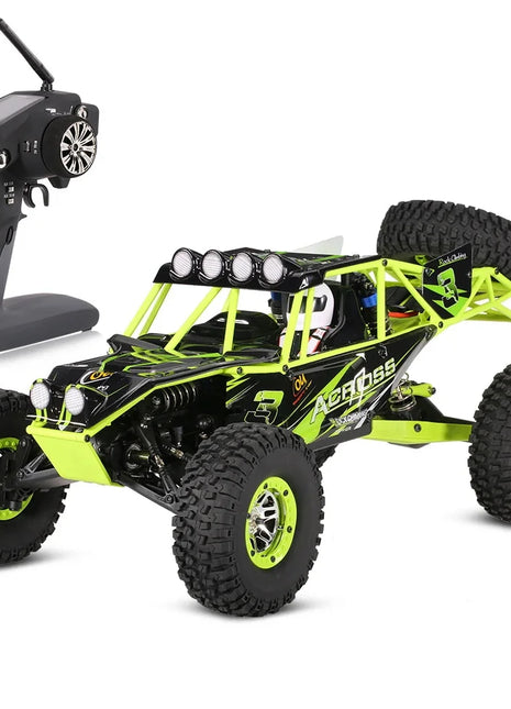 Giocattolo per bambini Hot WLtoys 10428 RC Auto 45CM 2.4G Scala 1:10 Doppia velocità Radiocomando Elettrico Wild Track Warrior