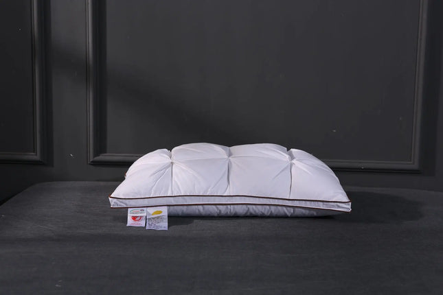 Soft Pillows White Goose Down Feather Pillows for Sleeping Neck Protection Bed Pillows with 100% Cotton Cover