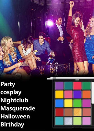 Beauty Makeup Face Body paint palette Cosmetic 22 Color oil Painting Palette Facial Paint Artist Pigment for Halloween Party