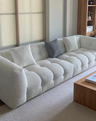 Divano Modulare a Fila Dritta con Design Divisibile, Morbido Divano in Pile Berber, Comodo Divano per Soggiorno, Accessori per Arredamento Casa e Appartamento