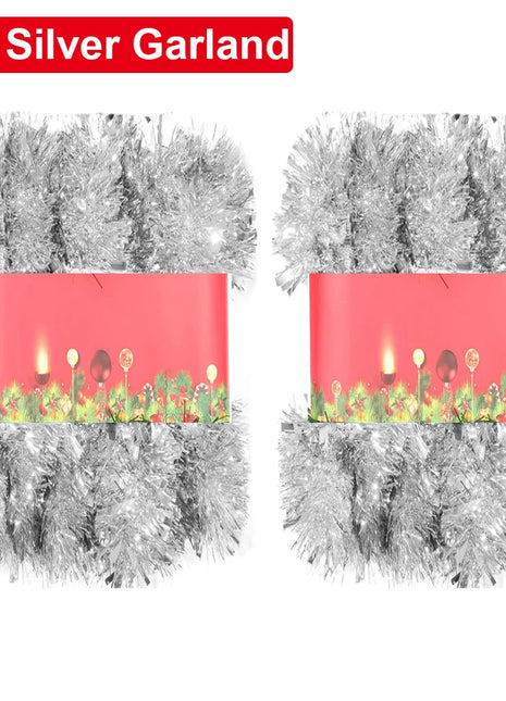 Decorazione ghirlanda natalizia da 10 m, pino artificiale, non illuminato, morbido, verde, per le vacanze, per la decorazione della festa nuziale di Natale al coperto - riparo82