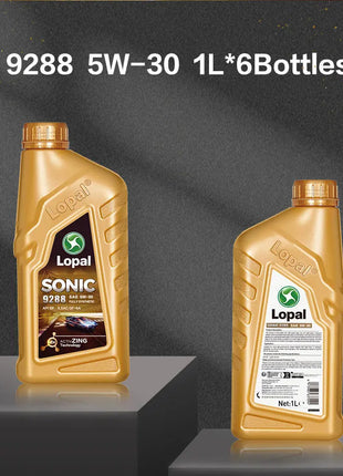 Lopal SONIC 9288,5W-30,SP,GF-6A 1L*6 Bottiglie Olio Motore Auto Protezione Avanzata 6L Lubrificante Olio Motore Sintetico Completo per Auto